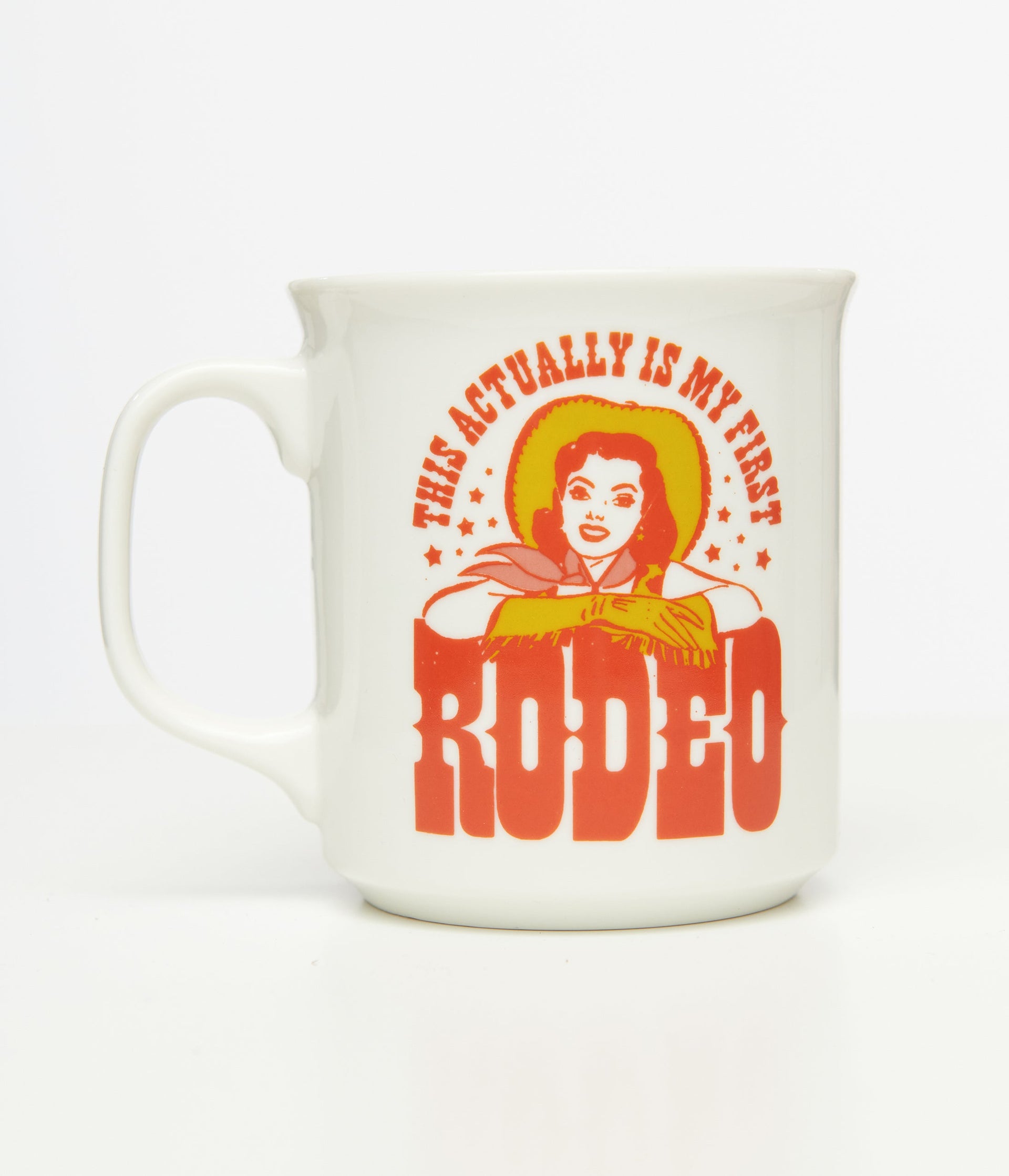 White This Actually Is My First Rodeo Mug - Unique Vintage - Womens, ACCESSORIES, GIFTS/HOME