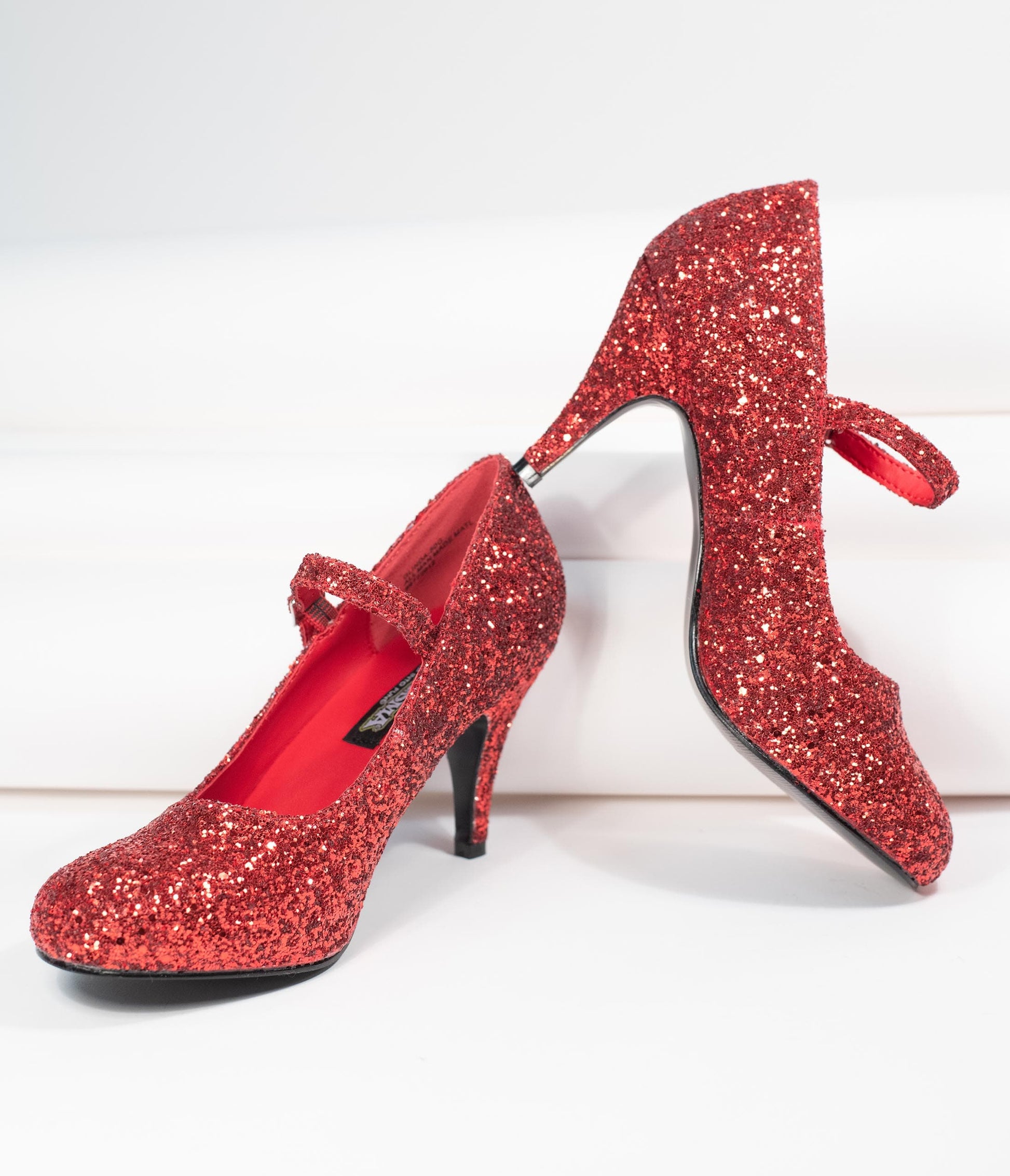 Red Glitter Sole Shoes High Heel Pumps Party Heels Prom Pumps 