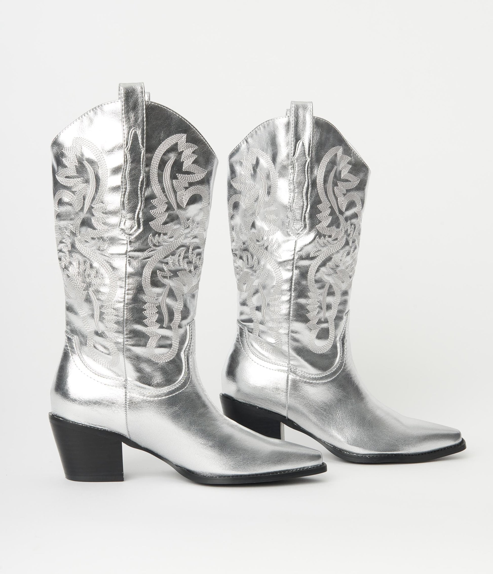 Vintage Western Cowgirl boots, The Sadie - Metallic