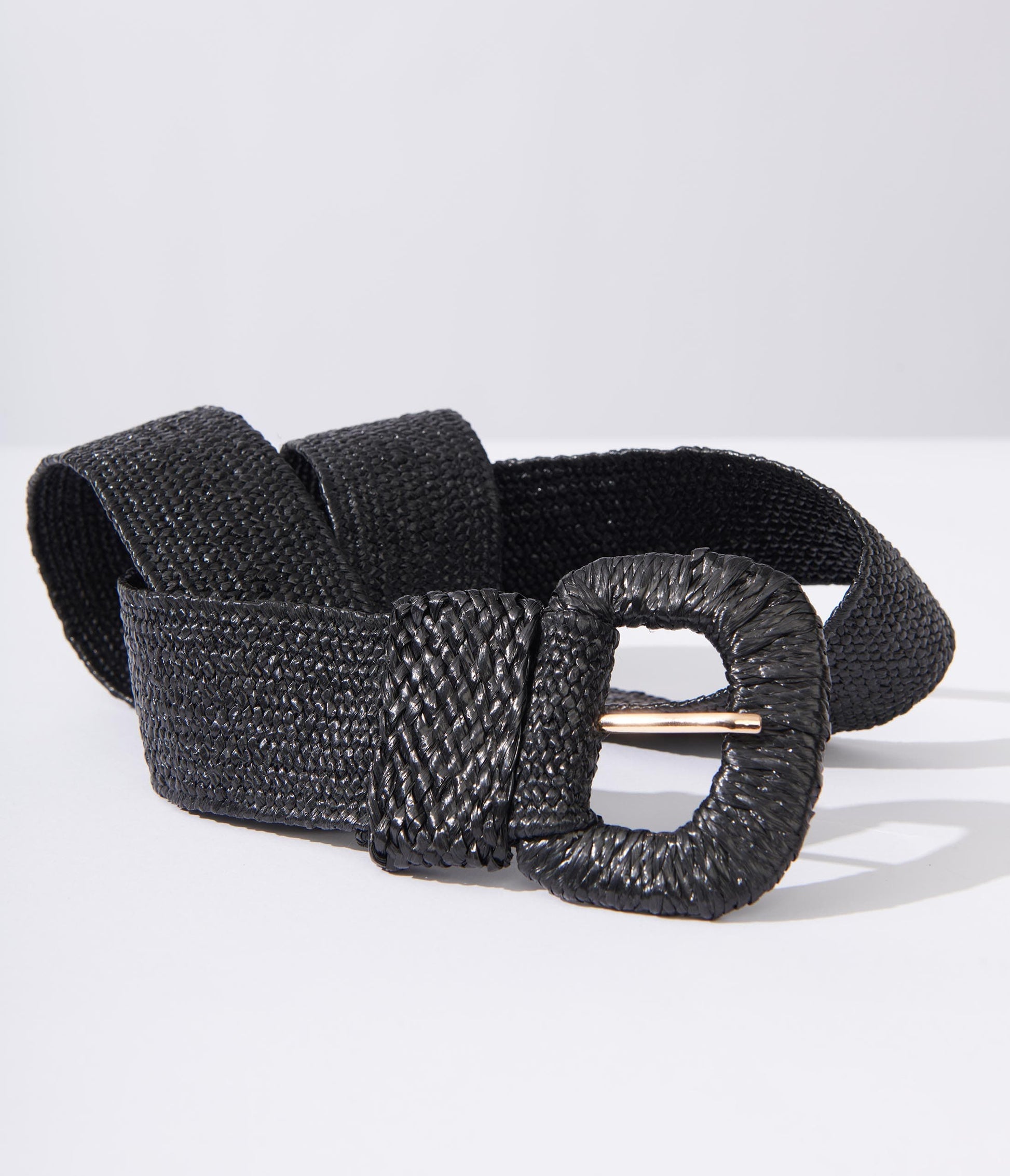 Twifer Belt Women Belt Straw Woven Elastic Stretch Wide Waist Belts for Dresses with Buckle, Adult Unisex, Size: One size, Beige