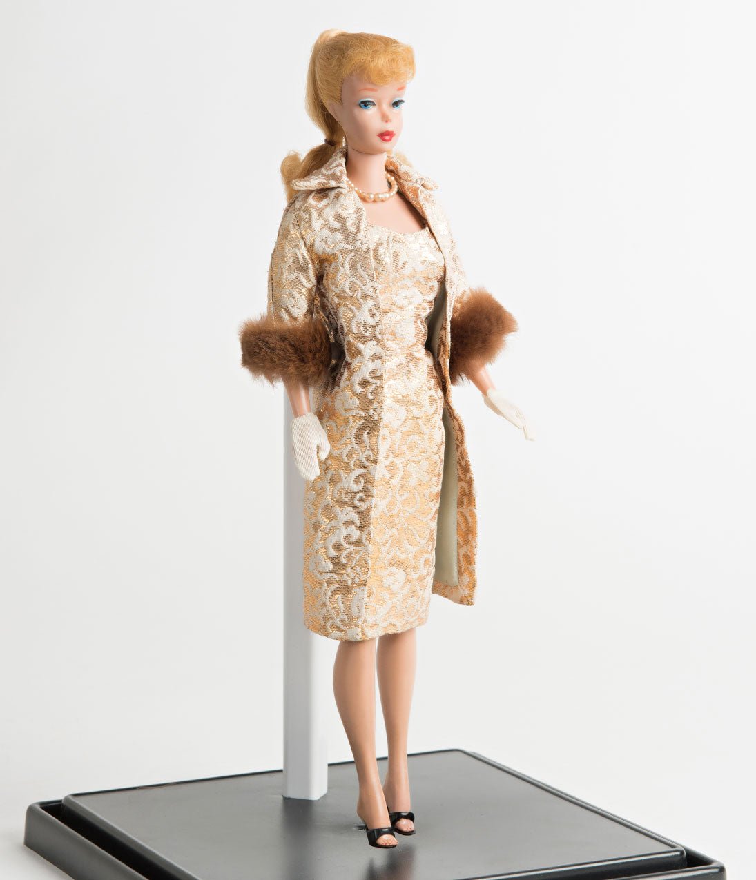 Barbie™ x Unique Vintage Evening Splendour Brocade Coat
