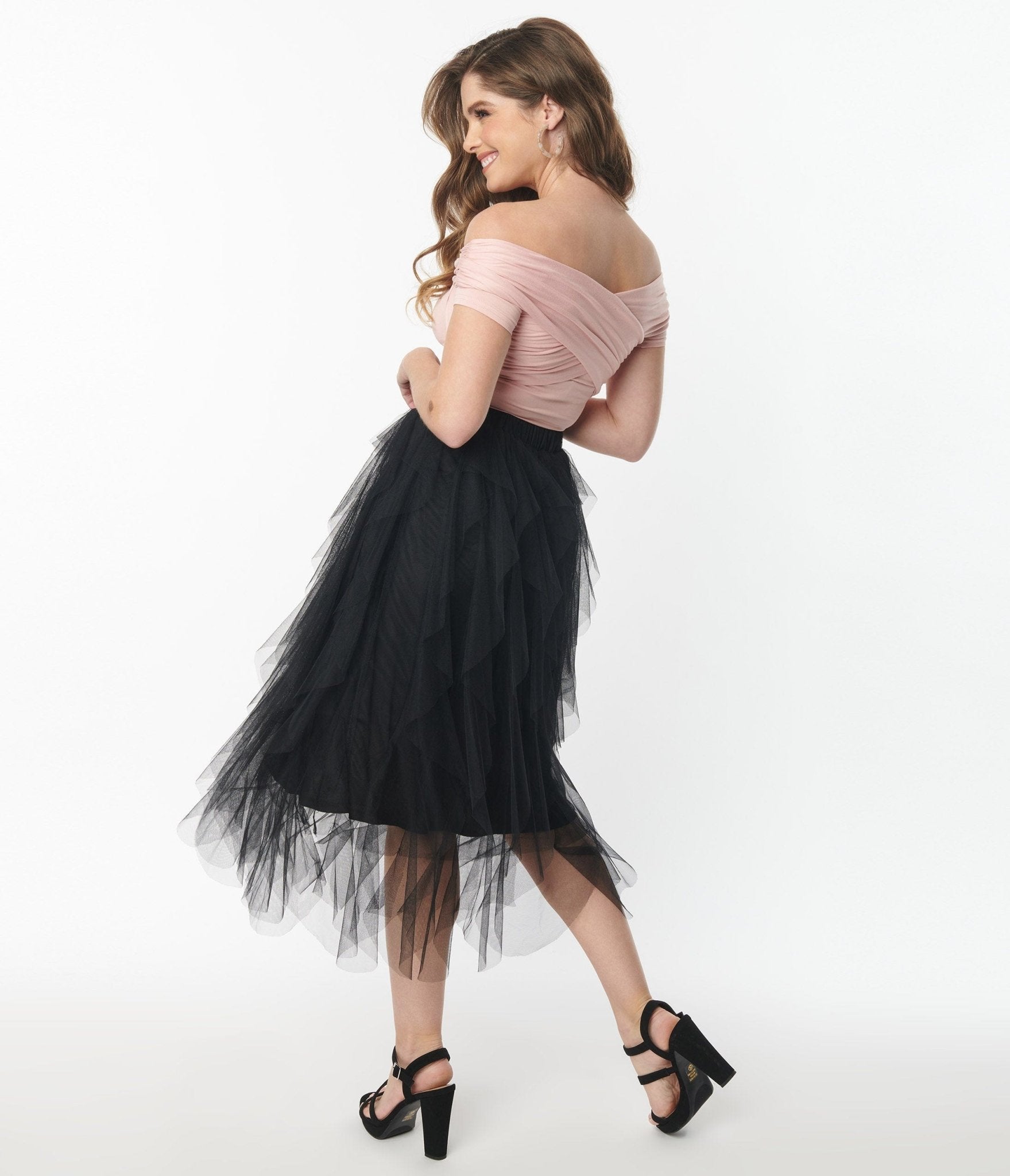 High low clearance tulle skirt vintage