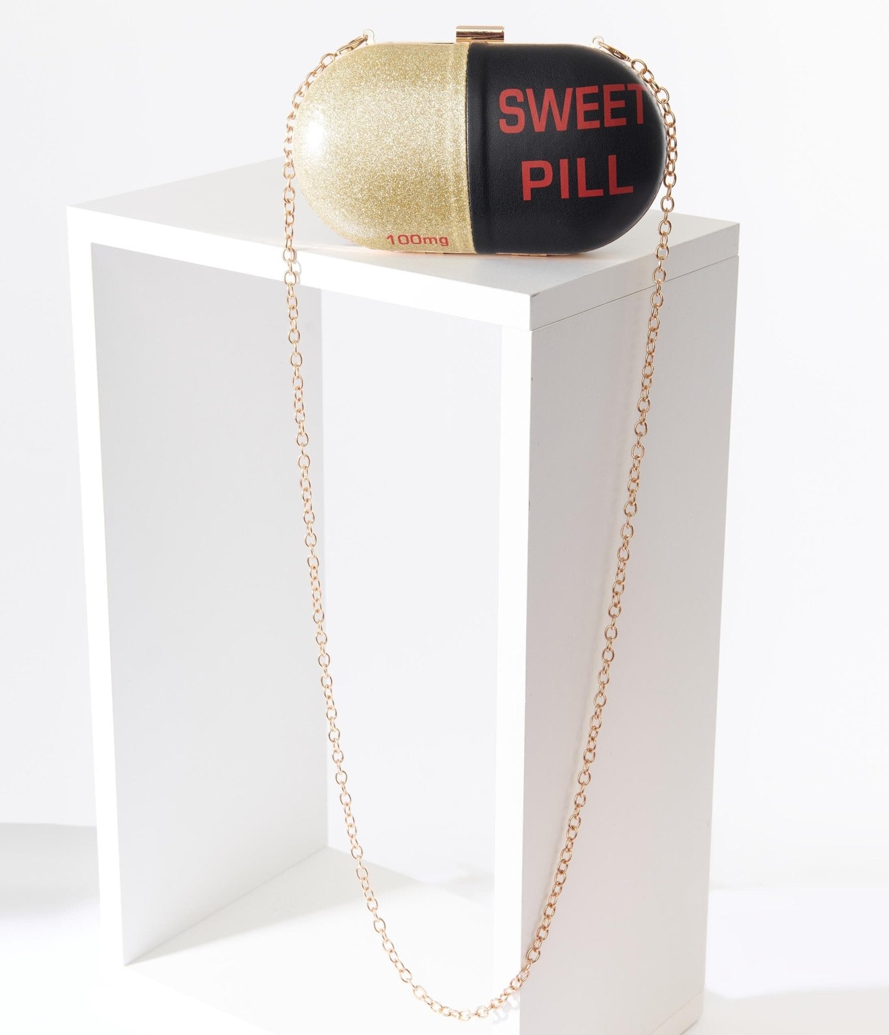 black gold sweet pill handbag 297384