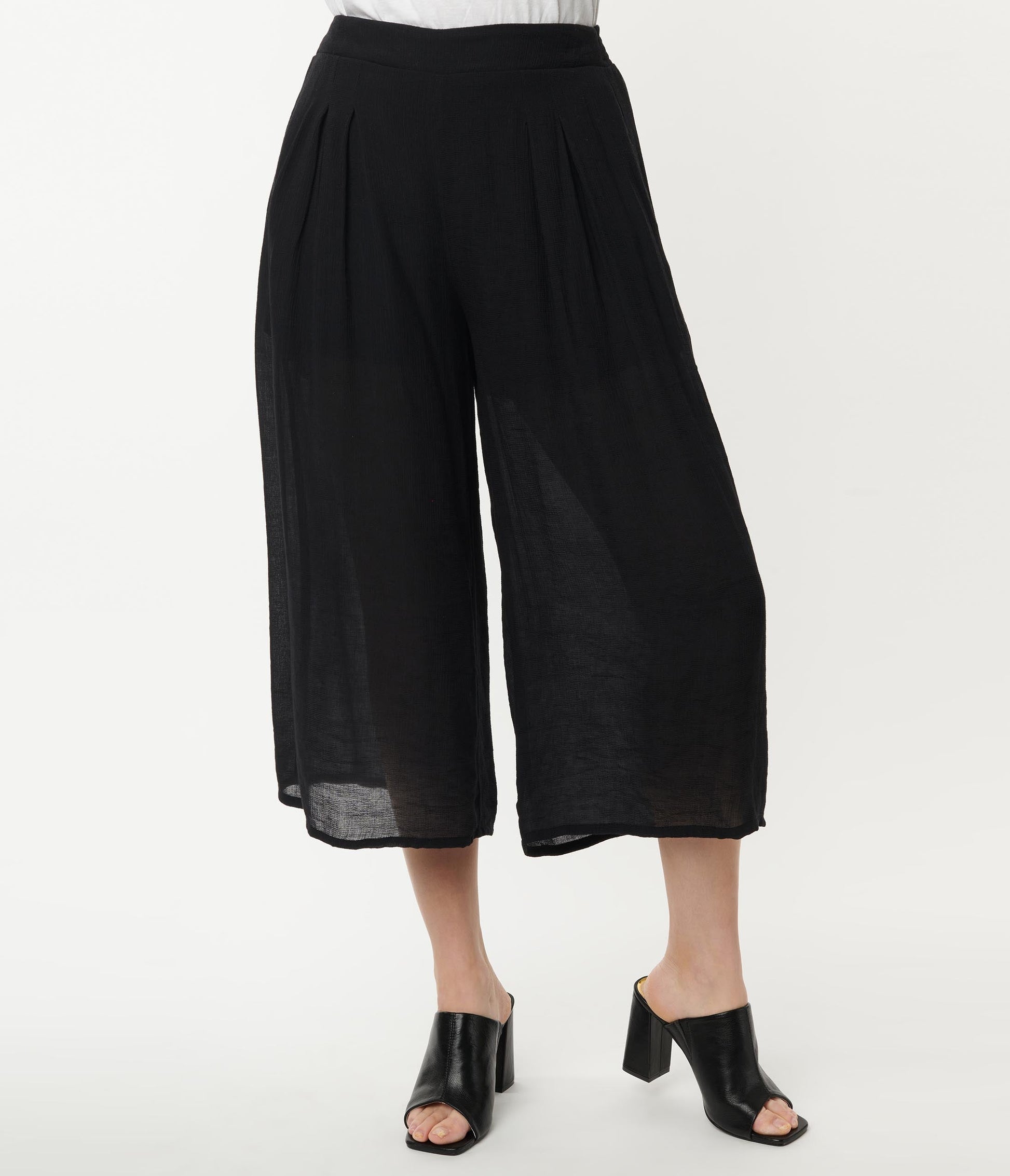 HIGH WAISTED CULOTTES - White