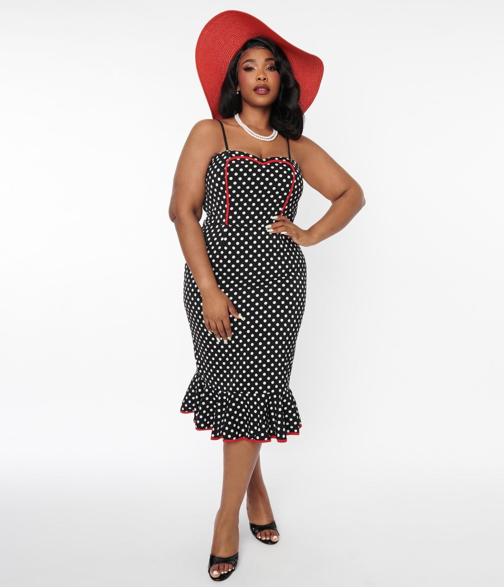 Peplum polka 2025 dot dress