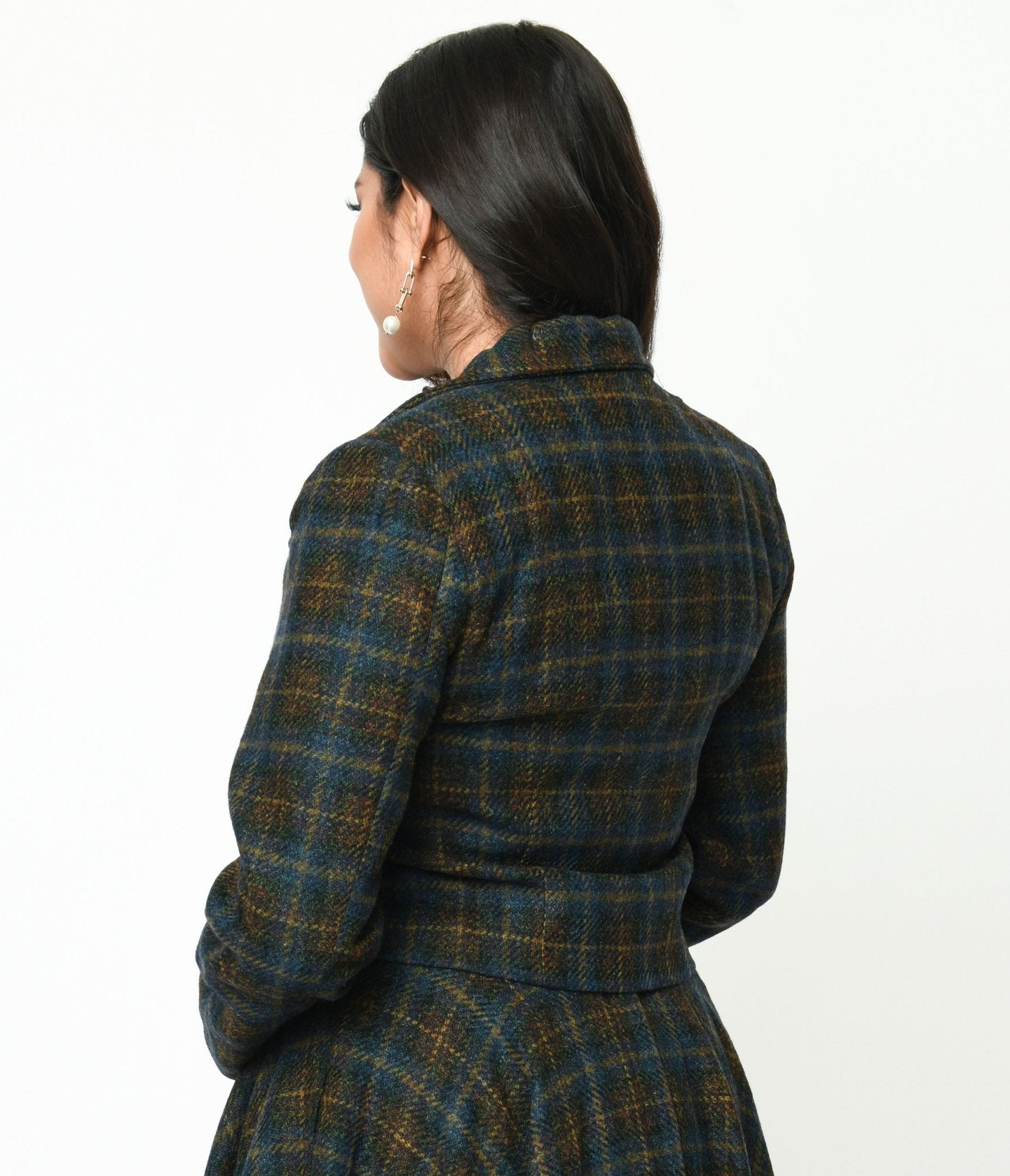 Vintage plaid cheap jacket womens