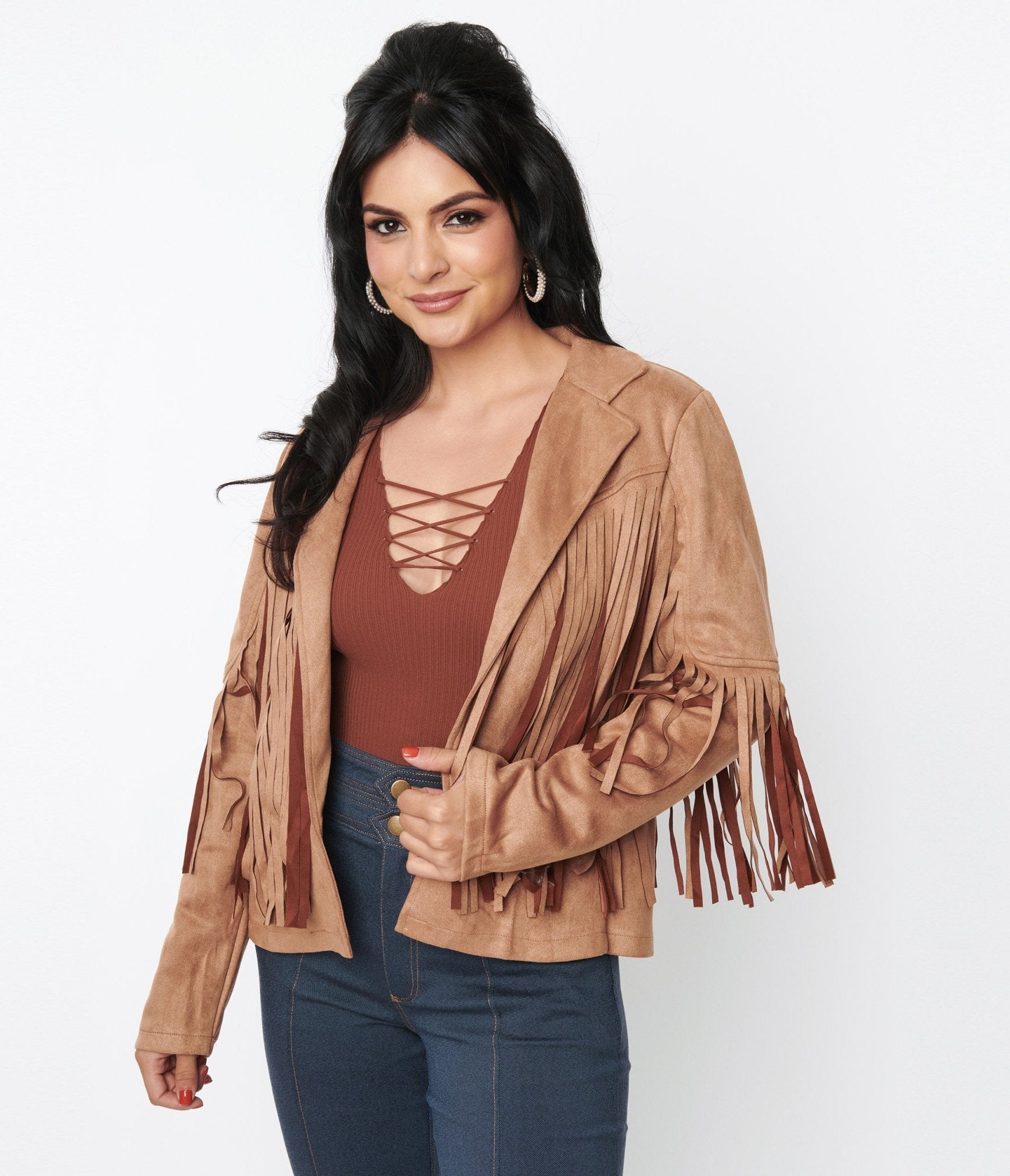 Fate Faux Suede Puff Sleeve Jacket – Social Threads