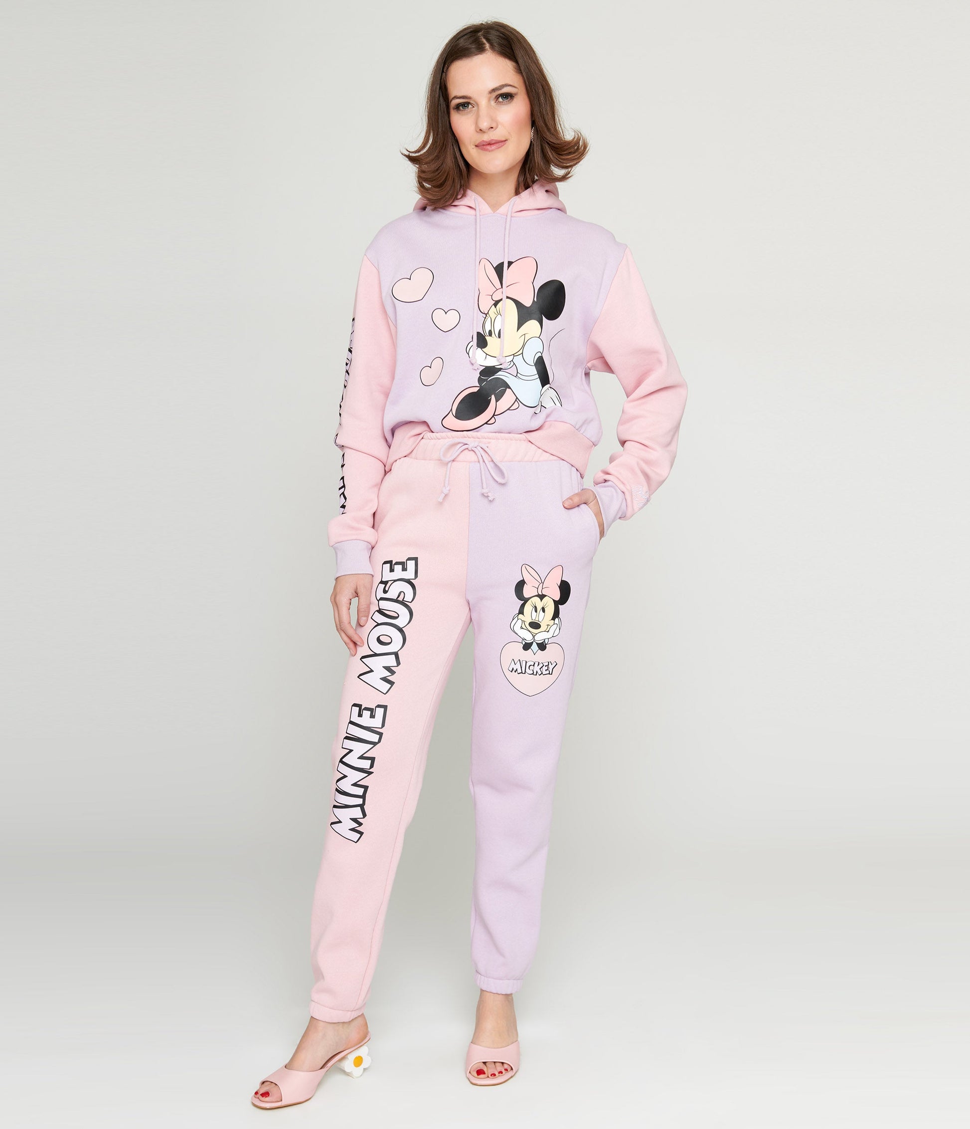 Sweatpants Med Minnie Mouse Violet Ice