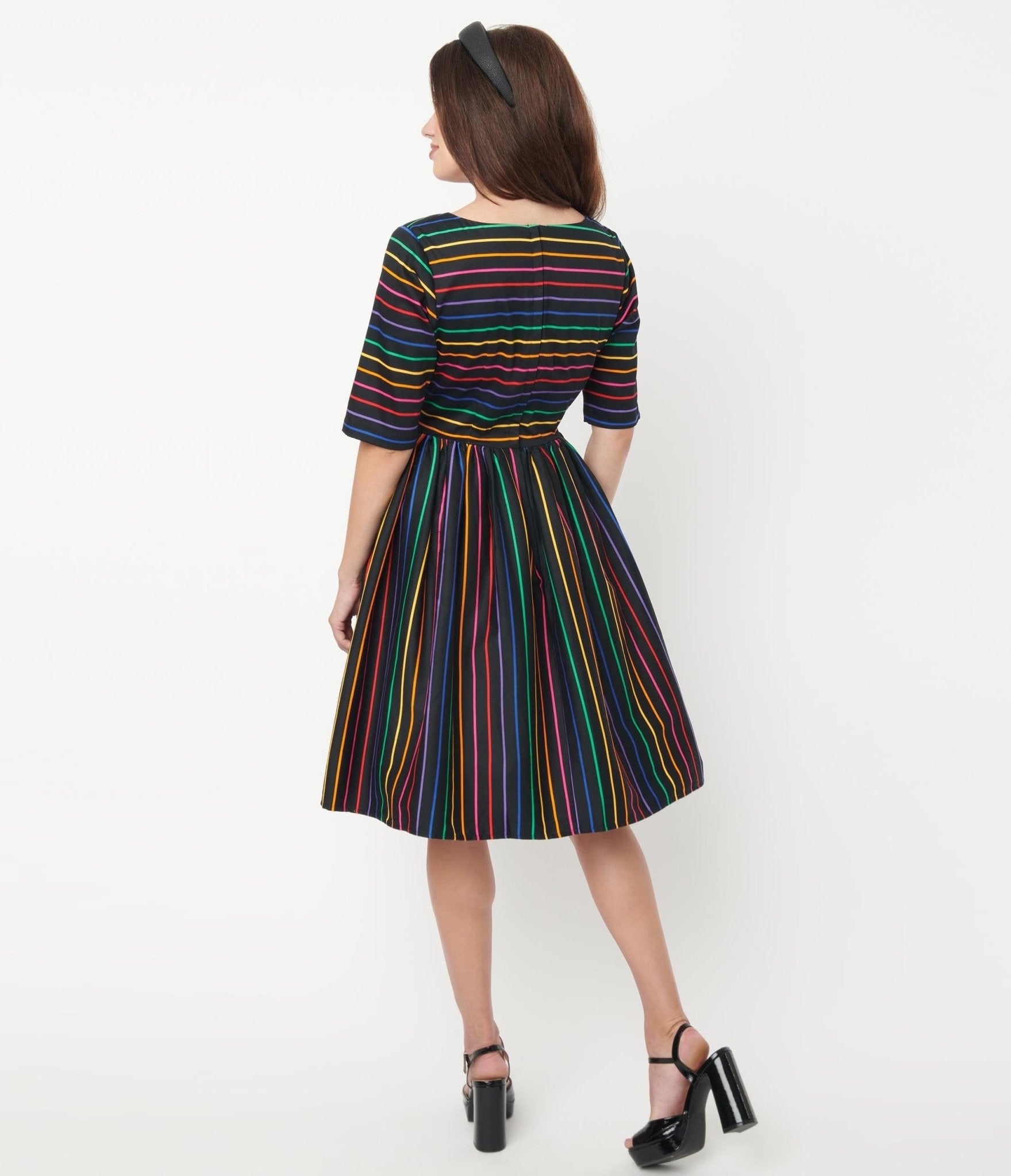 Collectif rainbow outlet dress