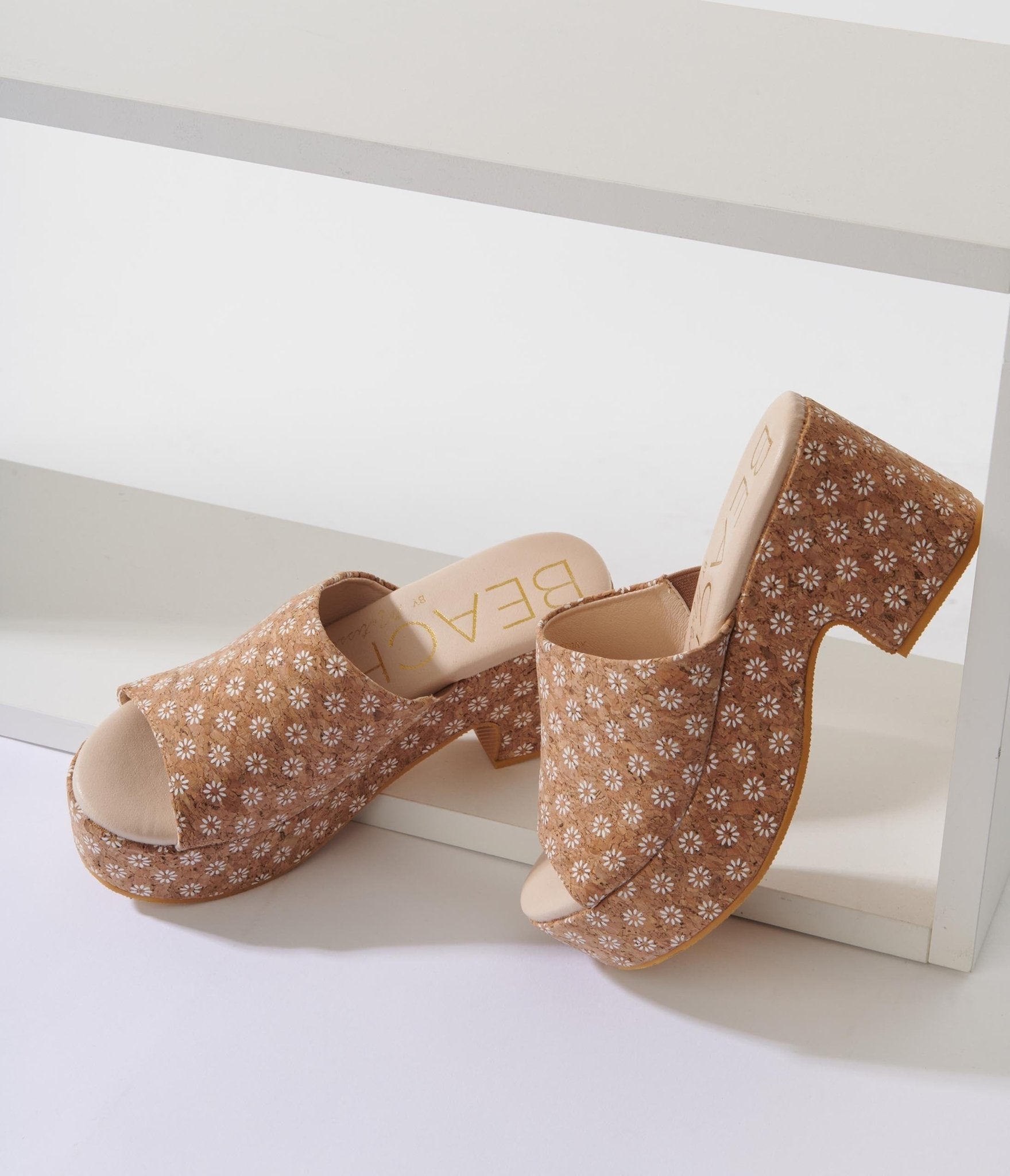 Cork platform mules hot sale