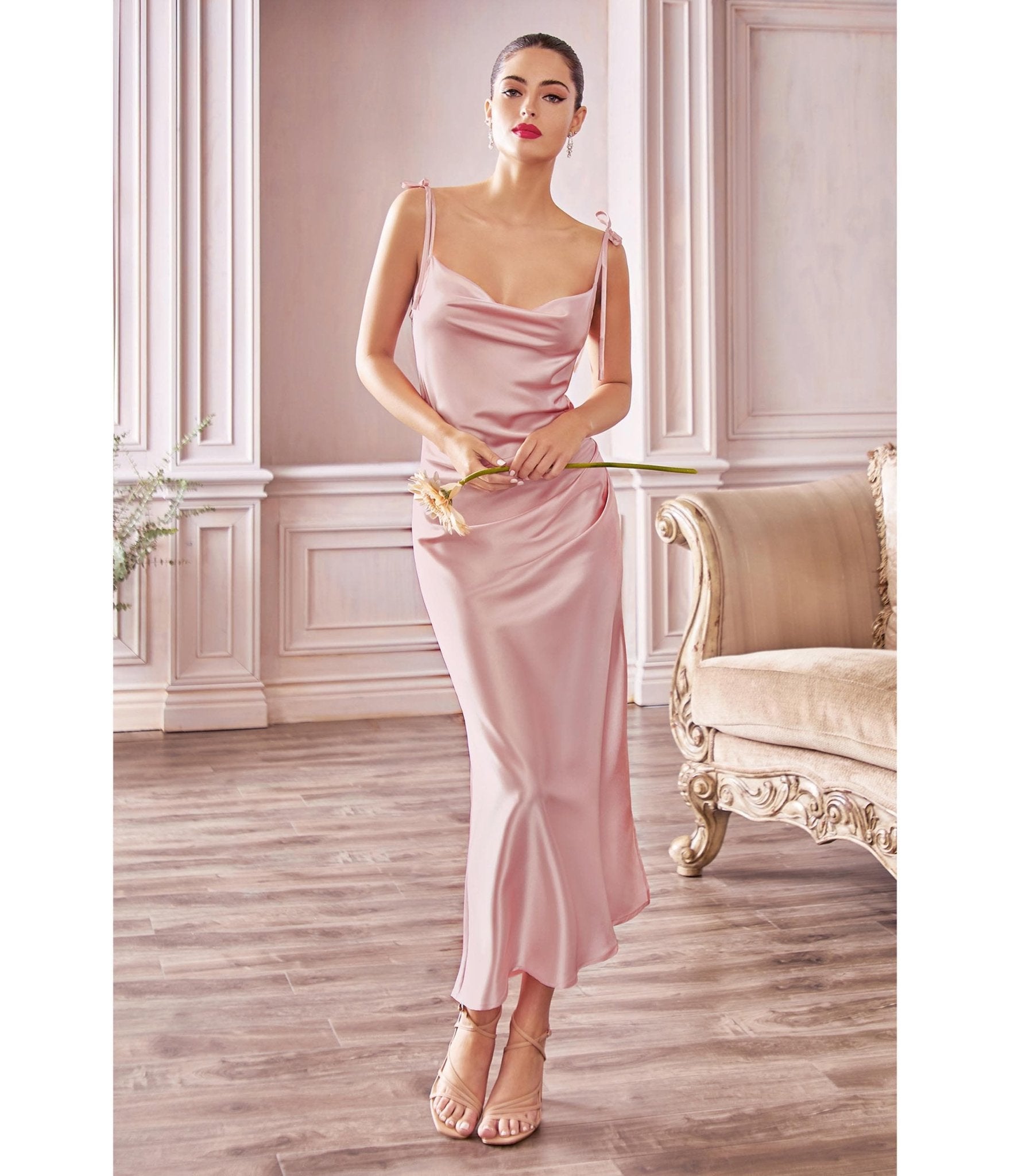 Women's Midi Slip Dress - A New Day™ Pink 1X