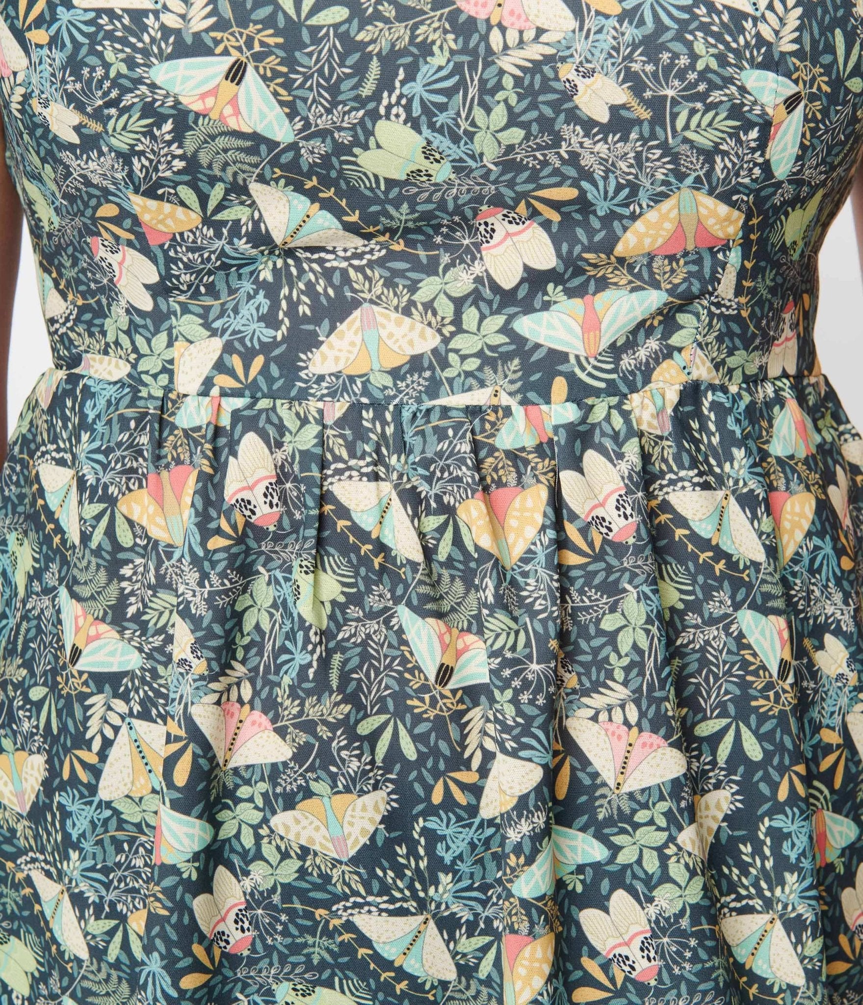 Moth print outlet skater dress