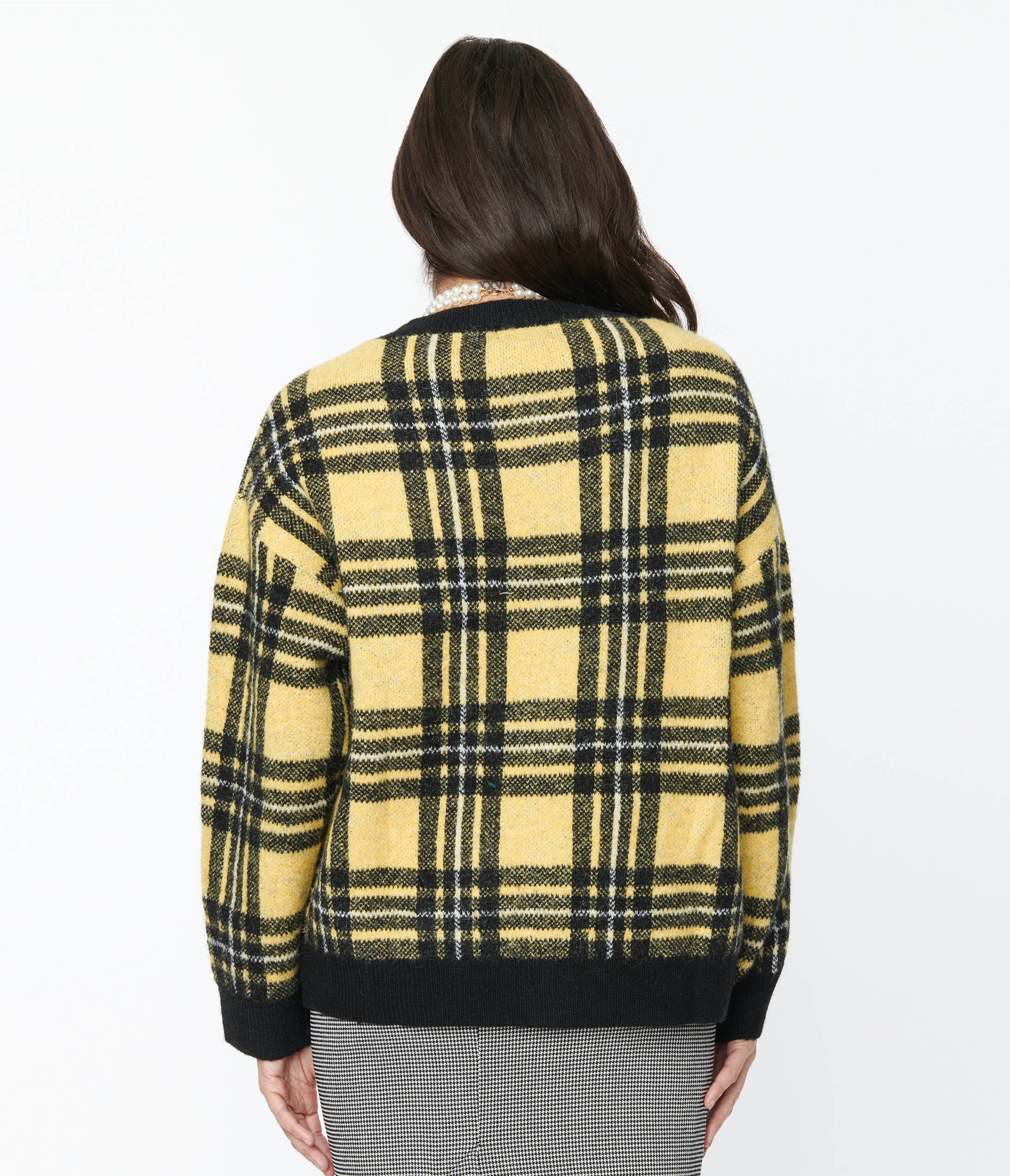 Vintage plaid cardigan hot sale