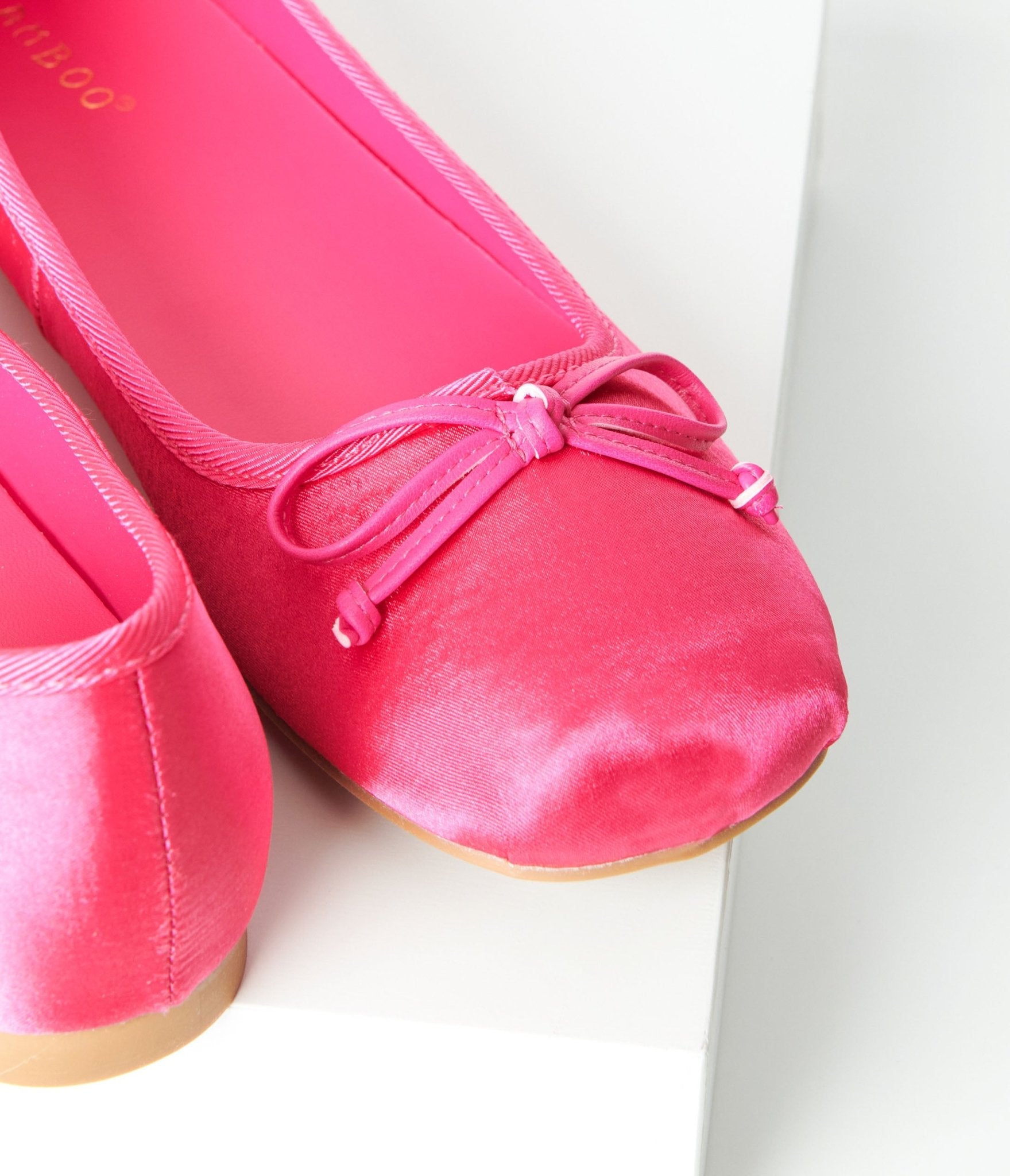 Pink ballet flats online womens