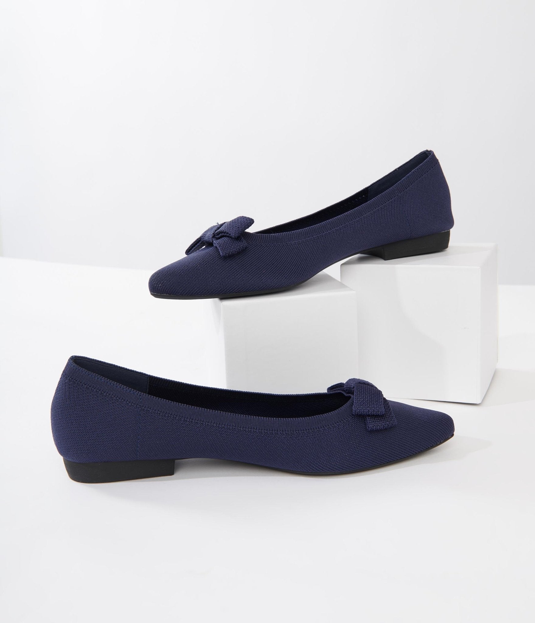 Cute navy blue on sale flats