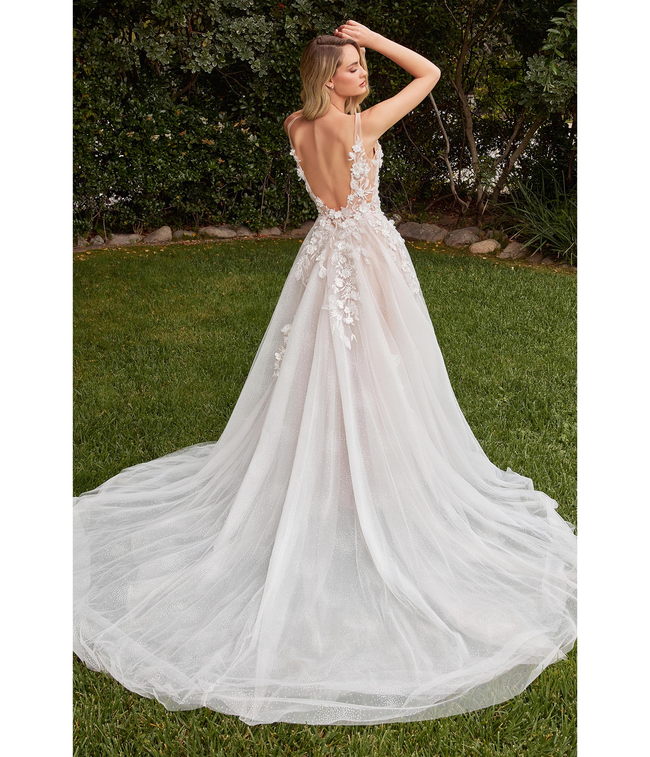 off white floral lace wedding ball gown 458181