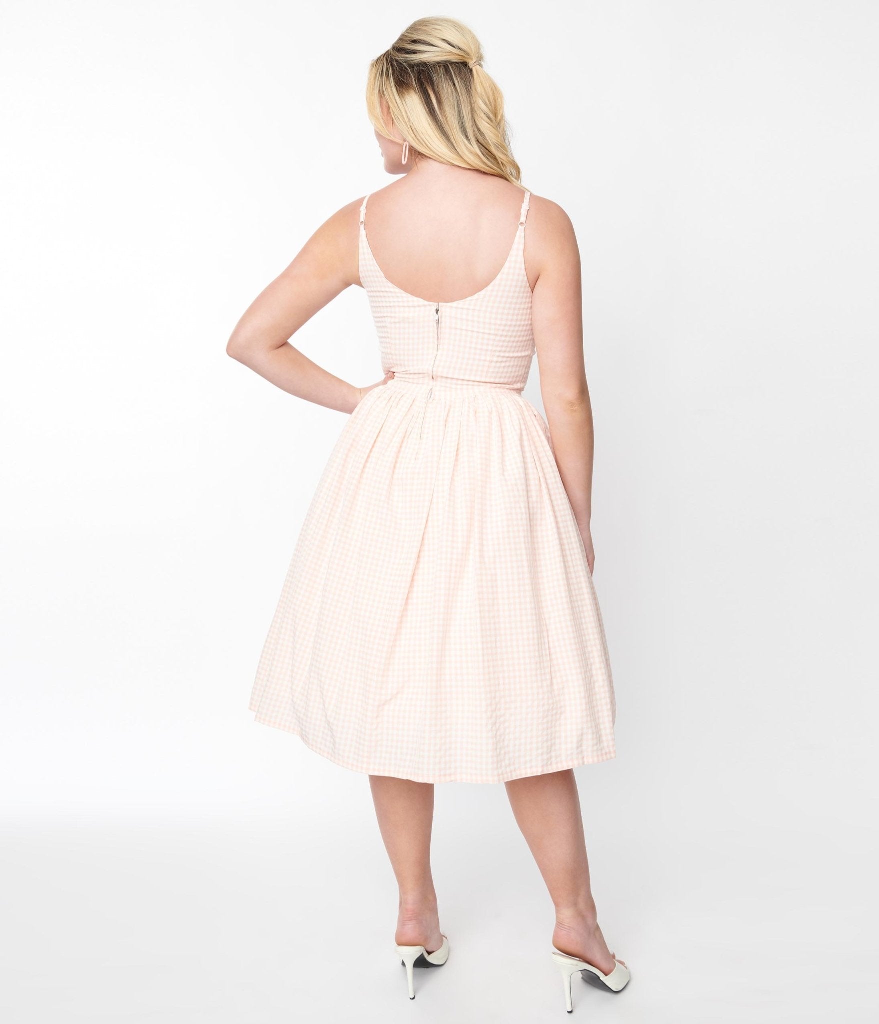 Buy Women Peach Solid Casual Dress Online - 777808 | Allen Solly
