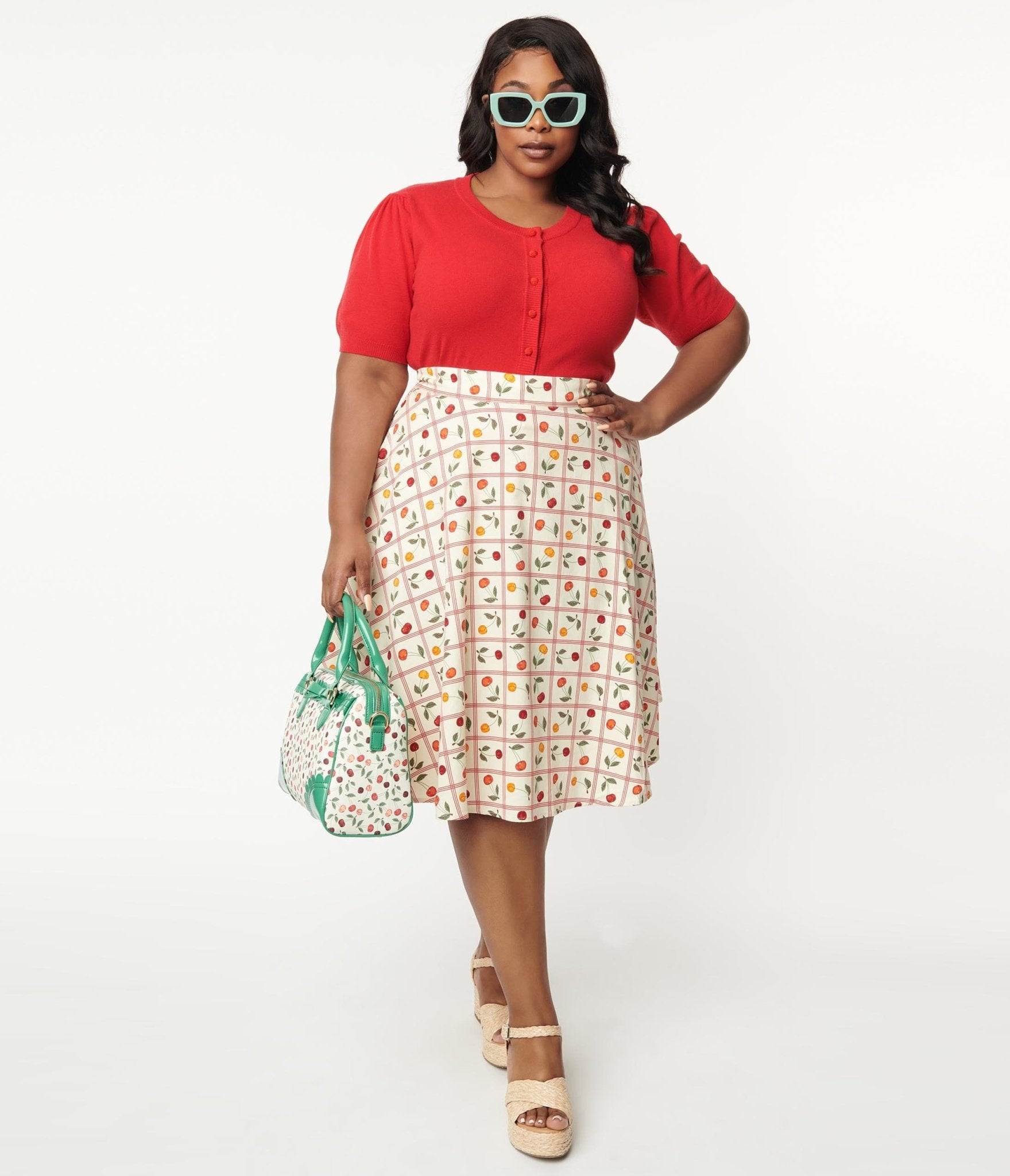 Plus size red clearance skirts