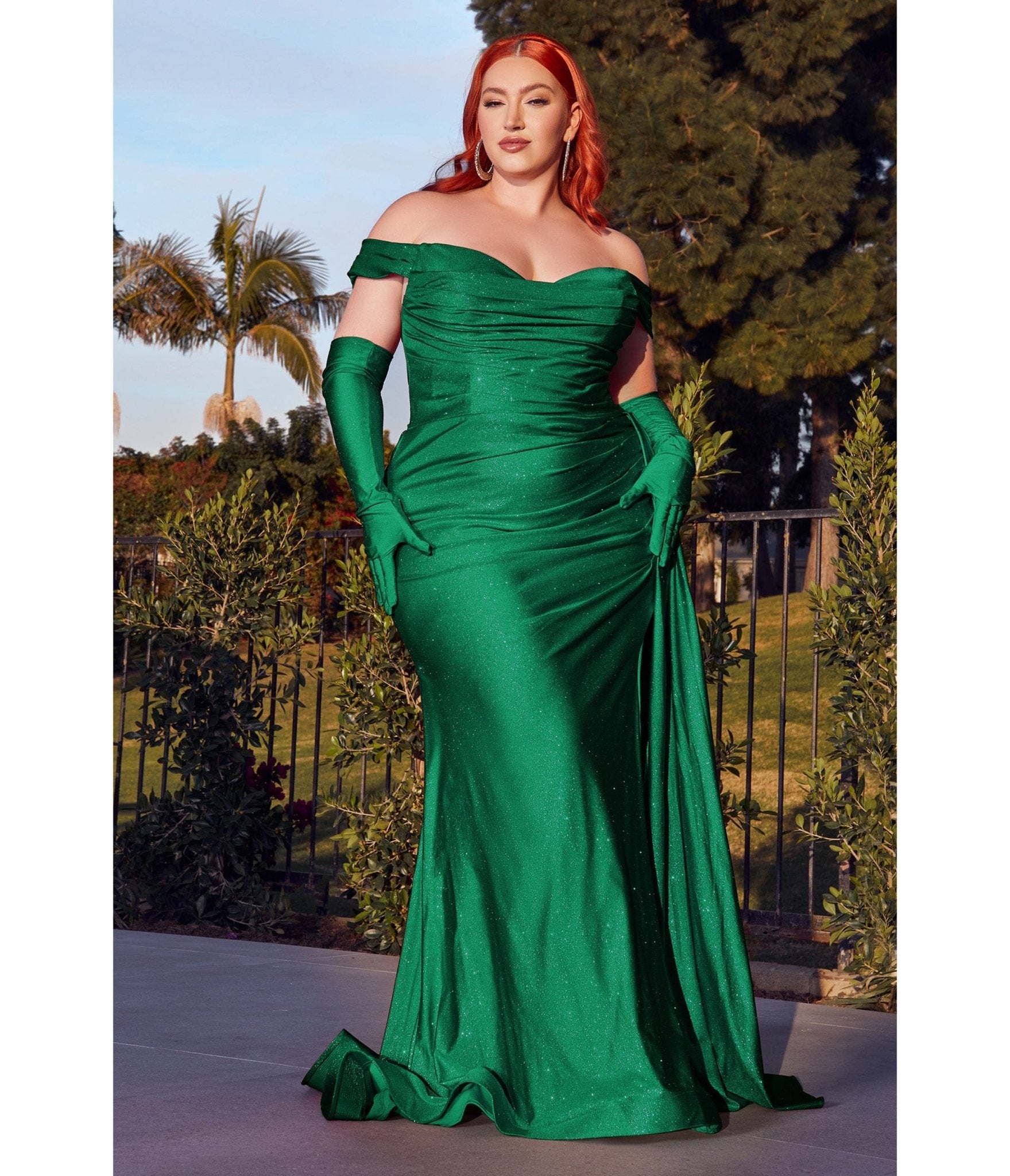 Plus Emerald Green Sequin Bralette, Plus Size