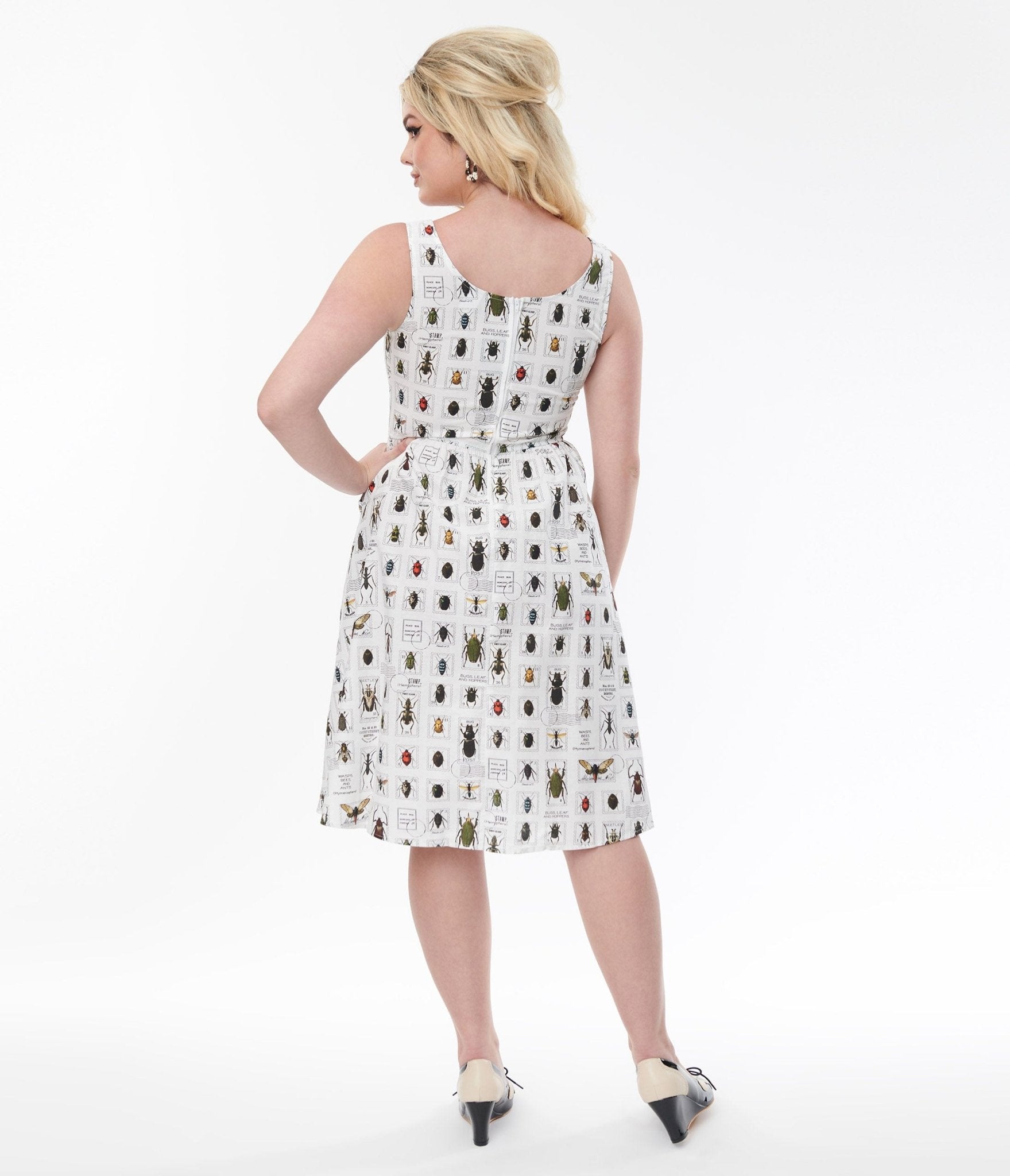 Plus size vintage deals fit and flare dress