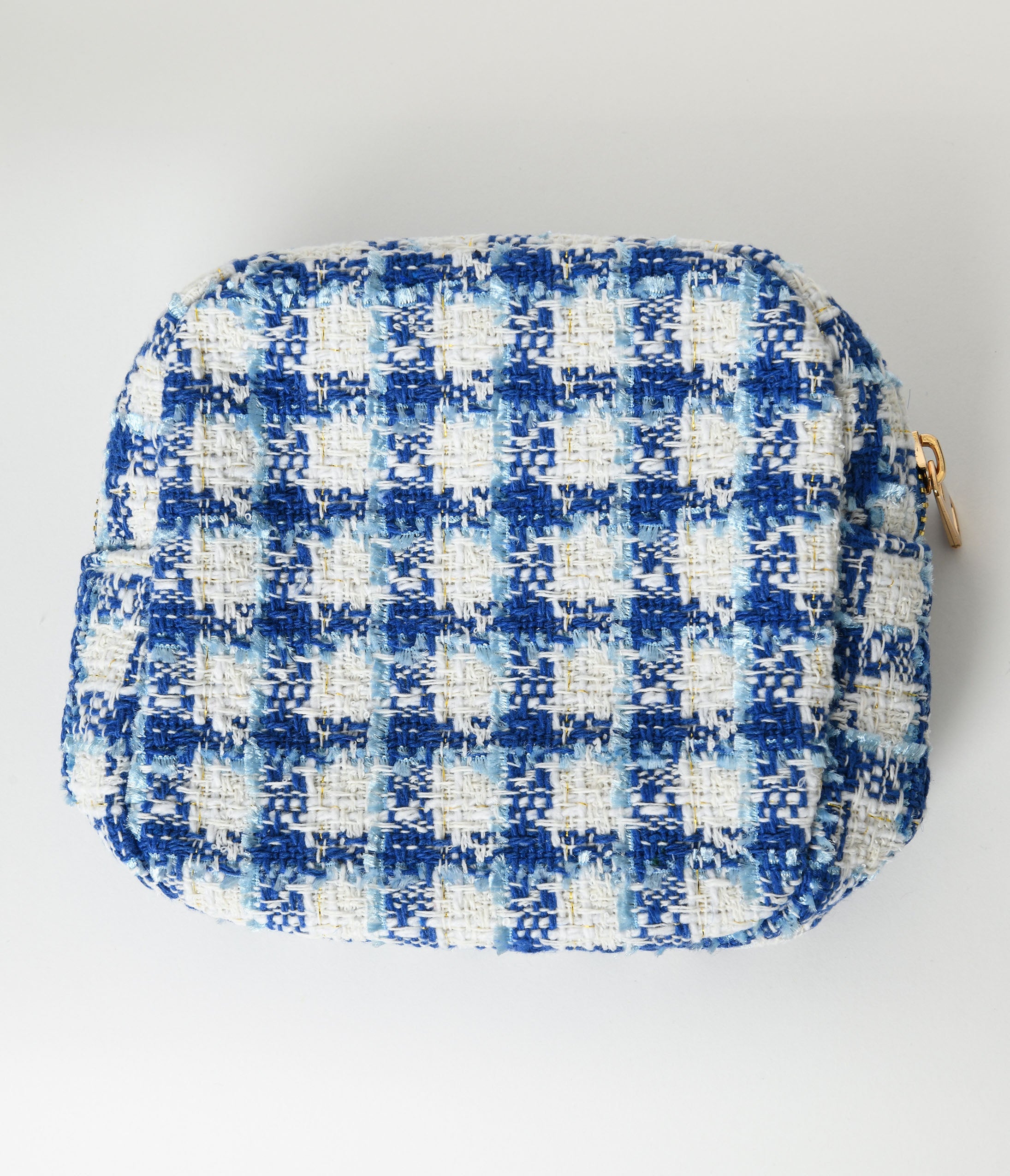 Blue plaid bag sale