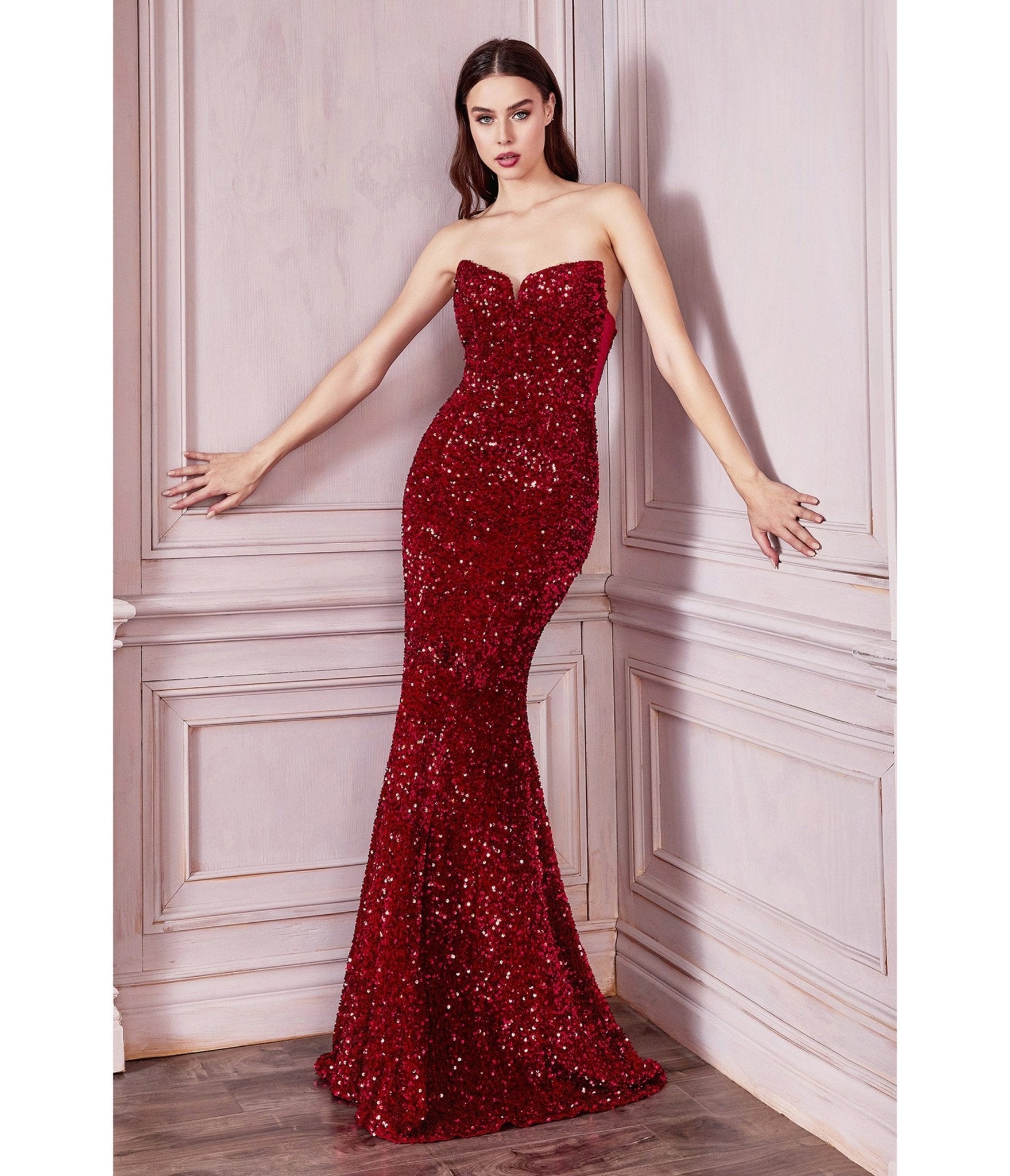 Red Prom Dresses - Red Sequin Dress