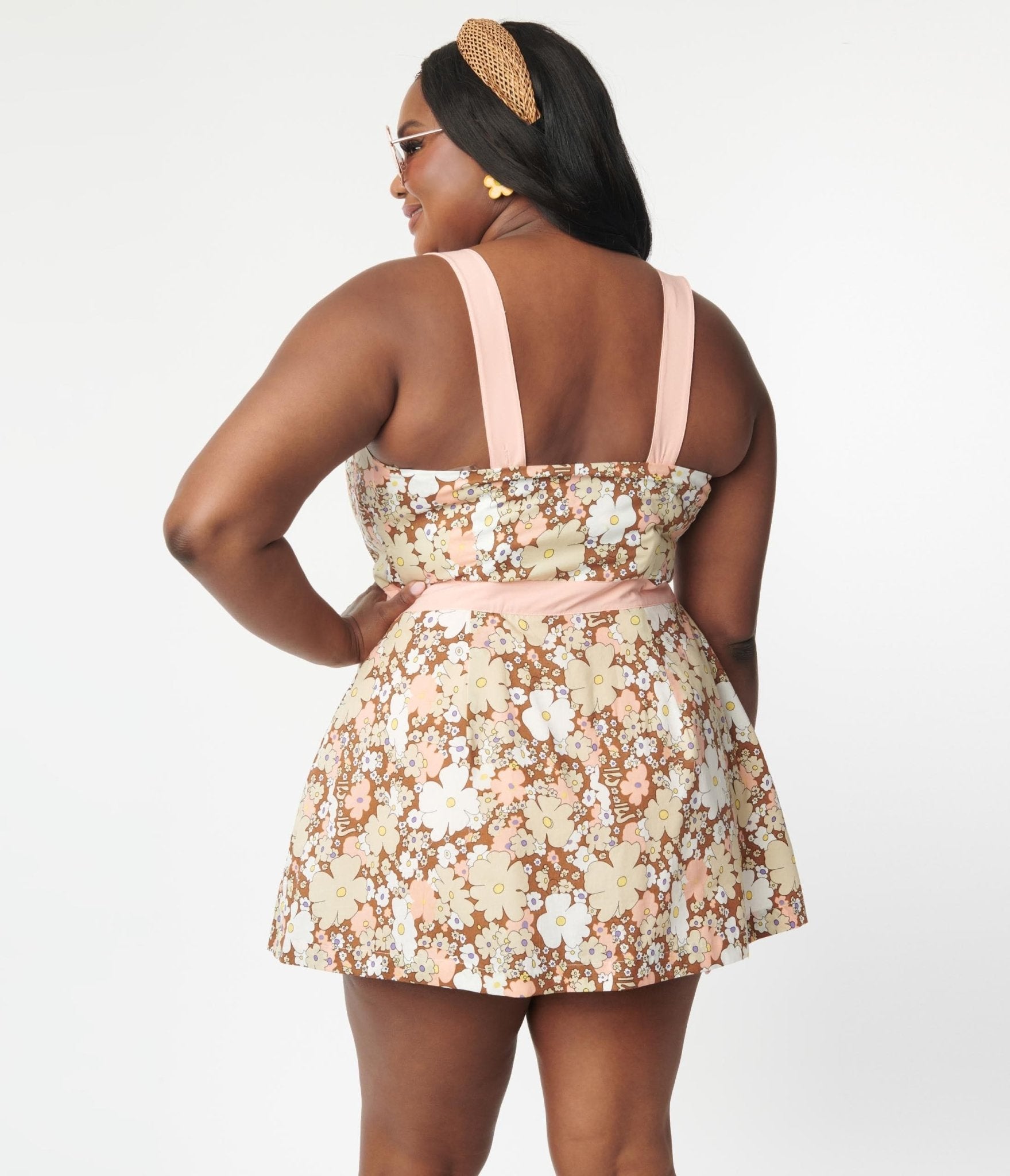 Plus size shop skirt romper