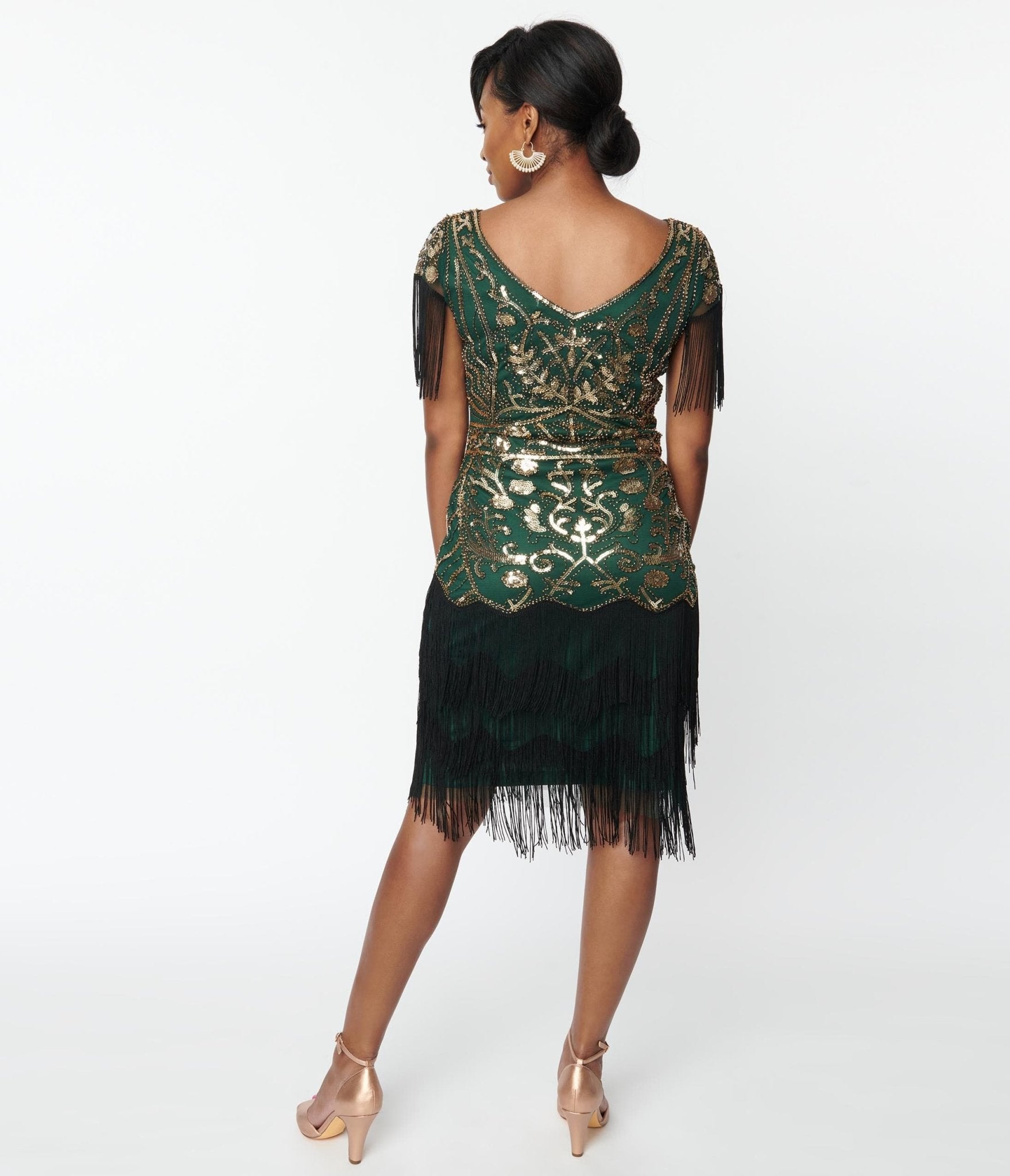 Emerald Green Flapper Dress