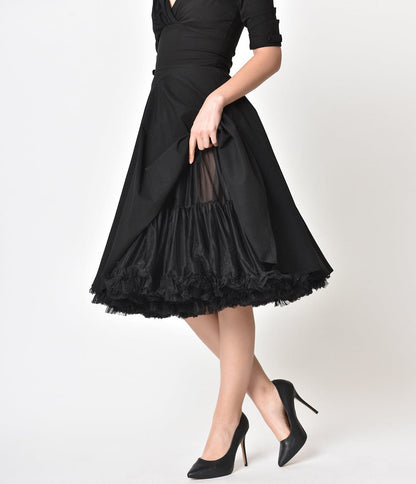 Petticoat for Skirts - Knee Length - Black