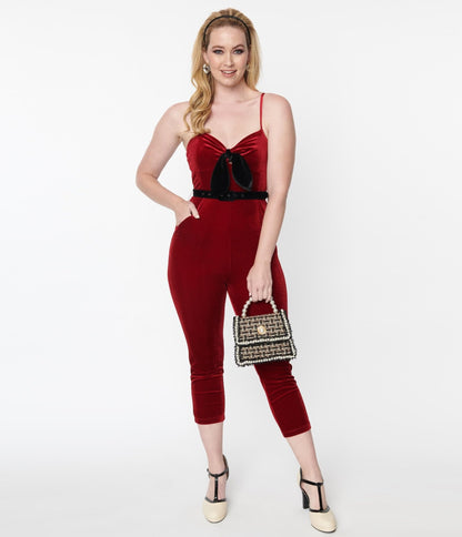 Plus Size Hot Pink Puff Sleeve Jumpsuit