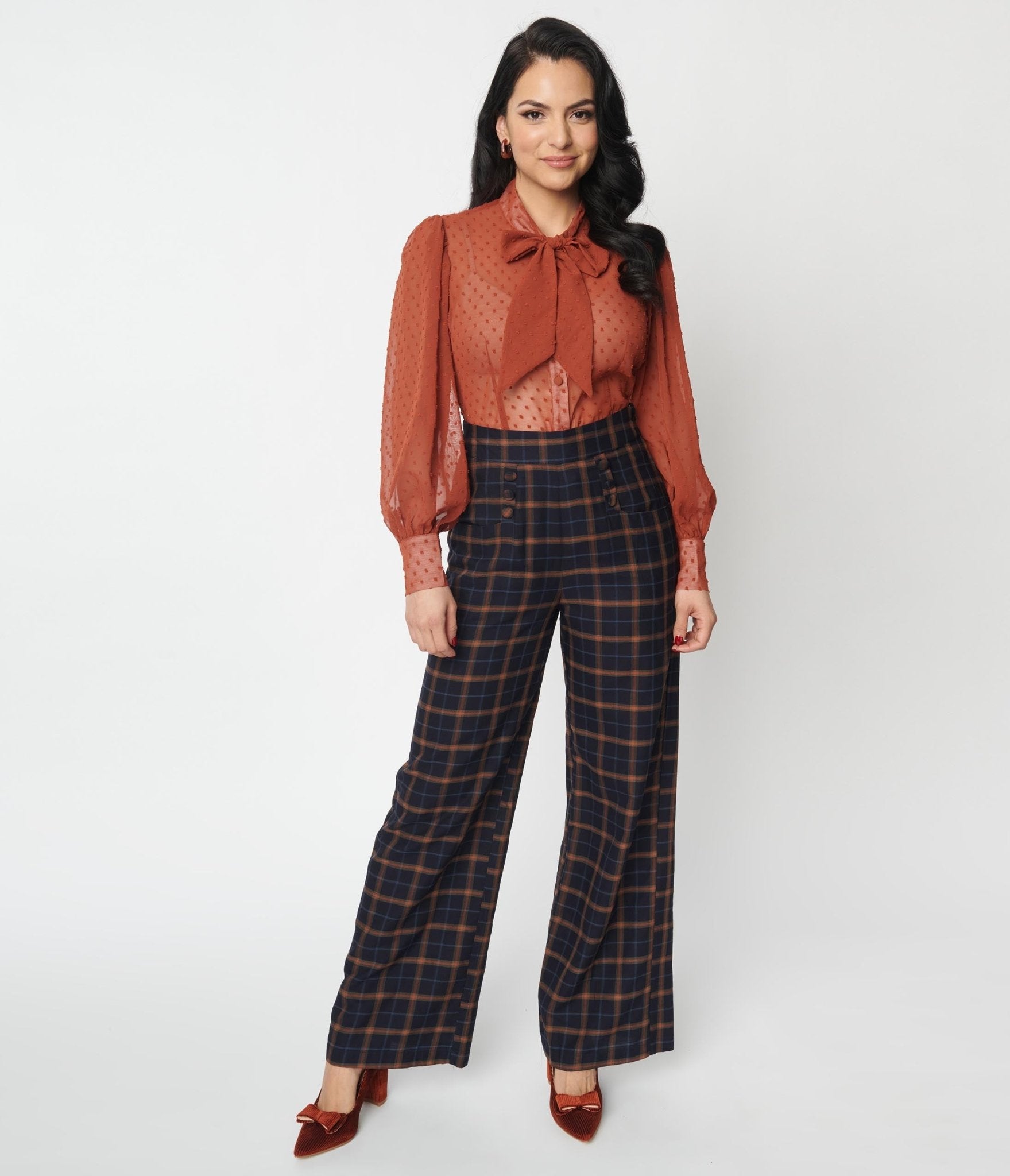 Pinstripe Suspender Wide Leg Trousers, Vintage Inspired Fashion &  Accessories, 40s and 50s Clothing and Rockabilly Collection