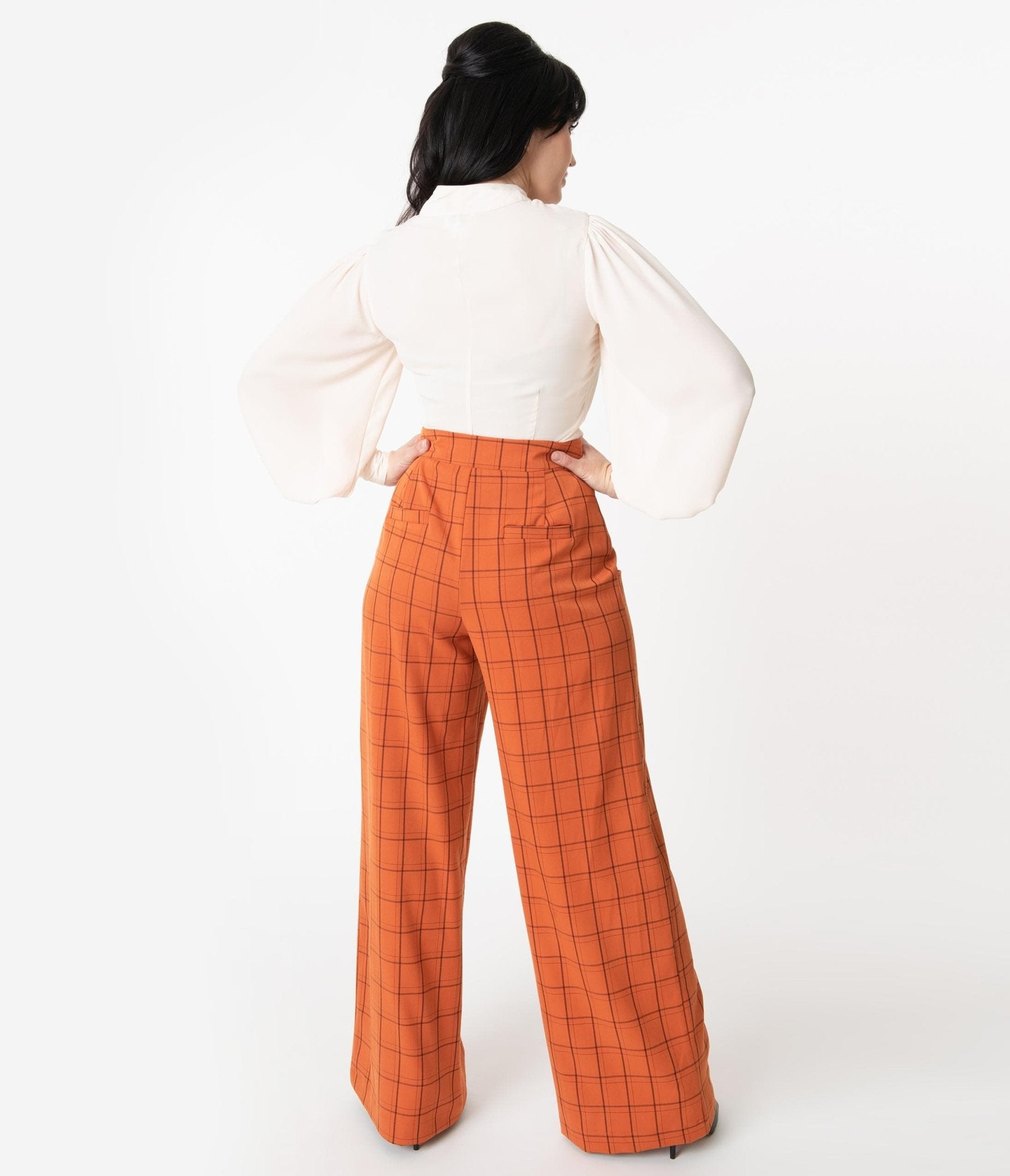 Buy Apricot Orange Trousers & Pants for Women by FREEHAND Online | Ajio.com
