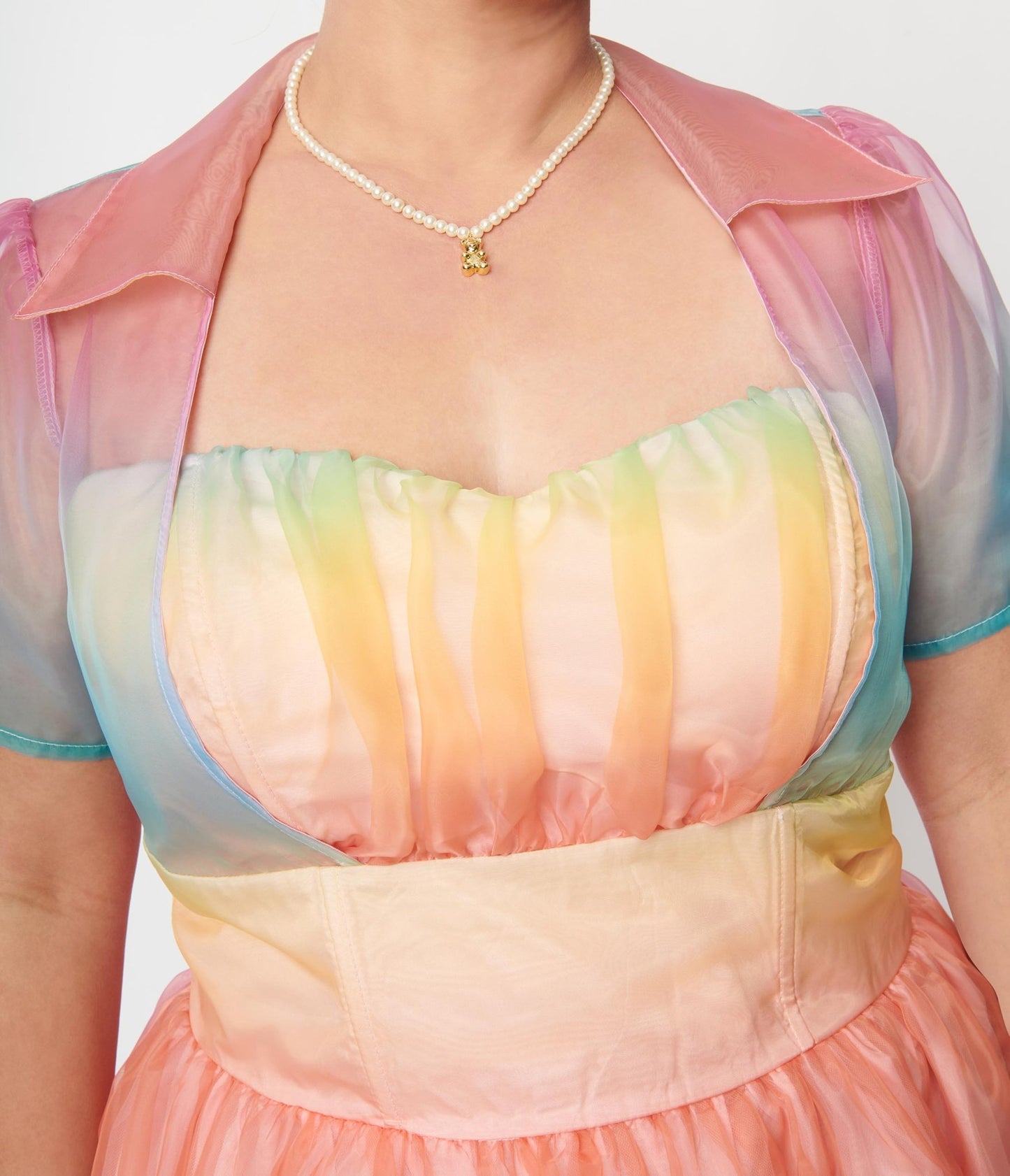 Unique Vintage Women's Unique Vintage Plus Size Pastel Rainbow Ombre L – Ken  Zod